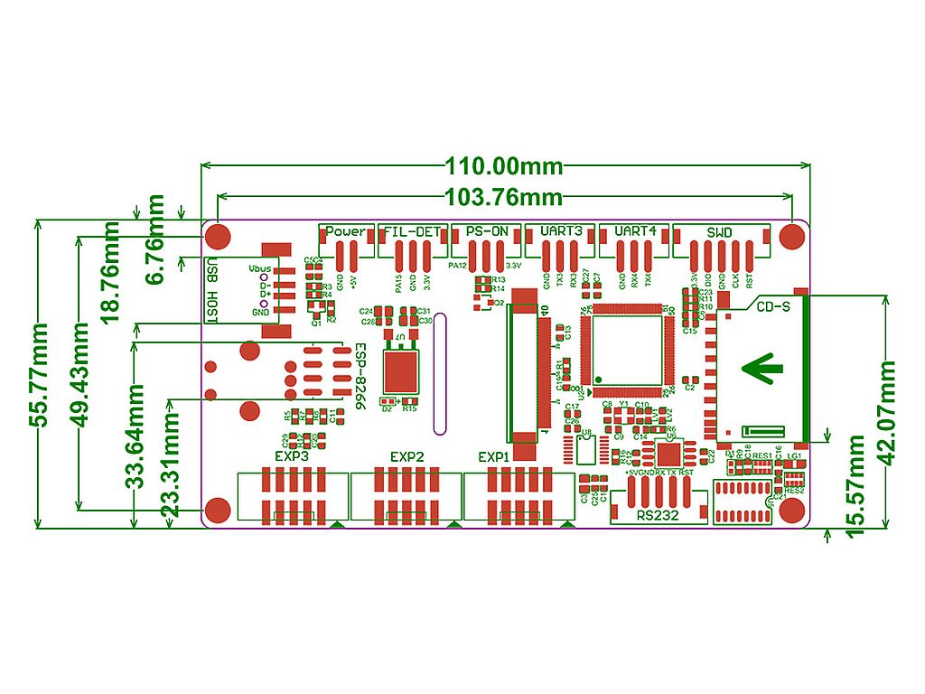 Дисплейный модуль BIGTREETECH TFT35 V3.0.1