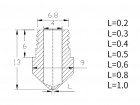 Сопло для экструдера MK10/CR10 М7, из нерж.стали