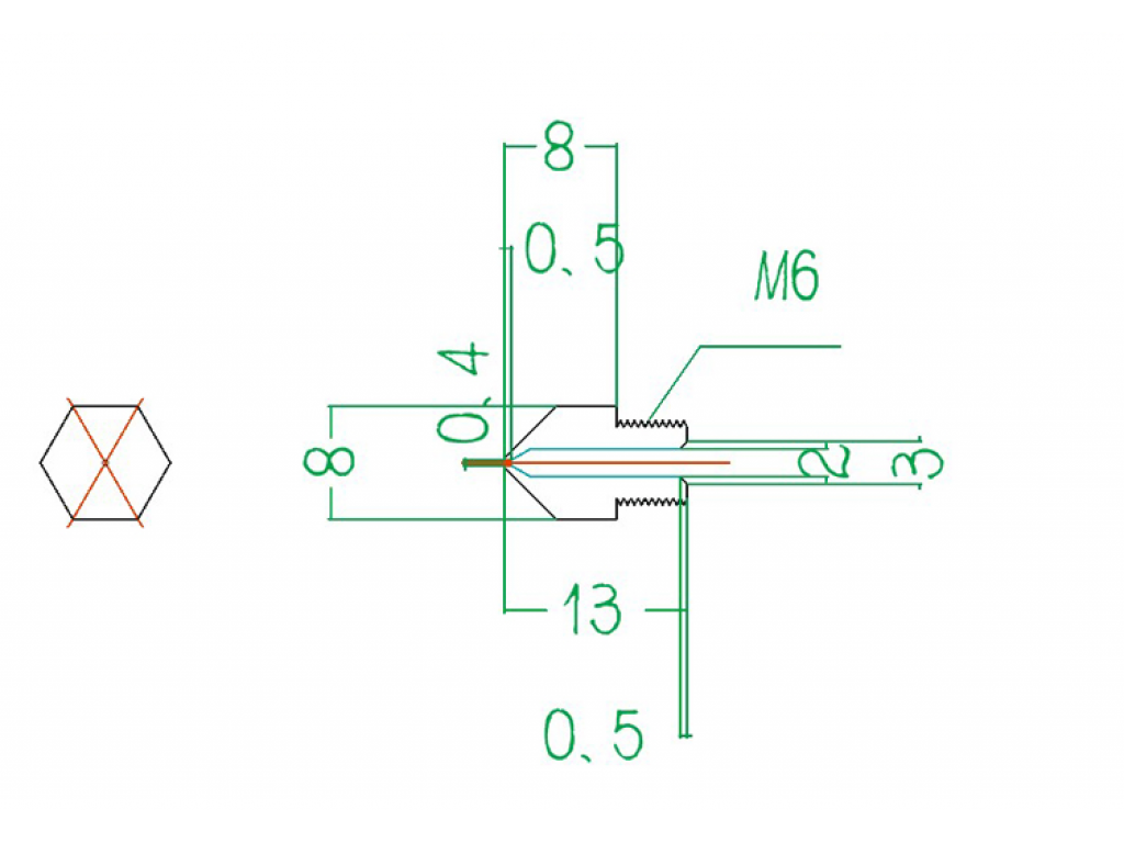 Сопло для 3д принтера. Сопло 0,2мм для хотэнда mk8. Сопло mk8 чертеж. Чертеж сопла для 3d принтера. Сопло 0,6мм для хотэнда e3d чертеж.