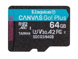 Карта памяти micro-SD Kingston Canvas Go Plus 64Гб