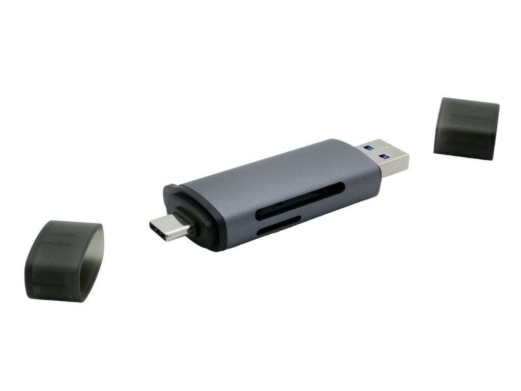 USB-переходник для SD/MicroSD карт (картридер), USB3.0, Type-C, UGREEN