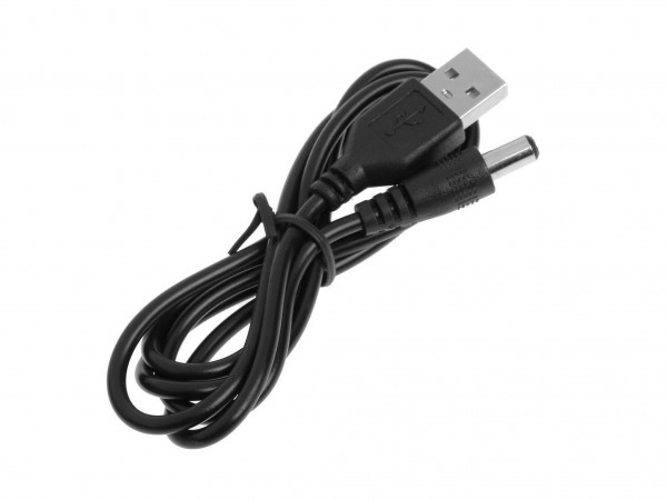 Кабель USB-A 5.5/2.1, L=0.8м, Luazon