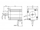 Двигатель шаговый 60HS76, L=76мм, A=1.8 градуса, I=4А, T=2.2Нм, HANPOSE
