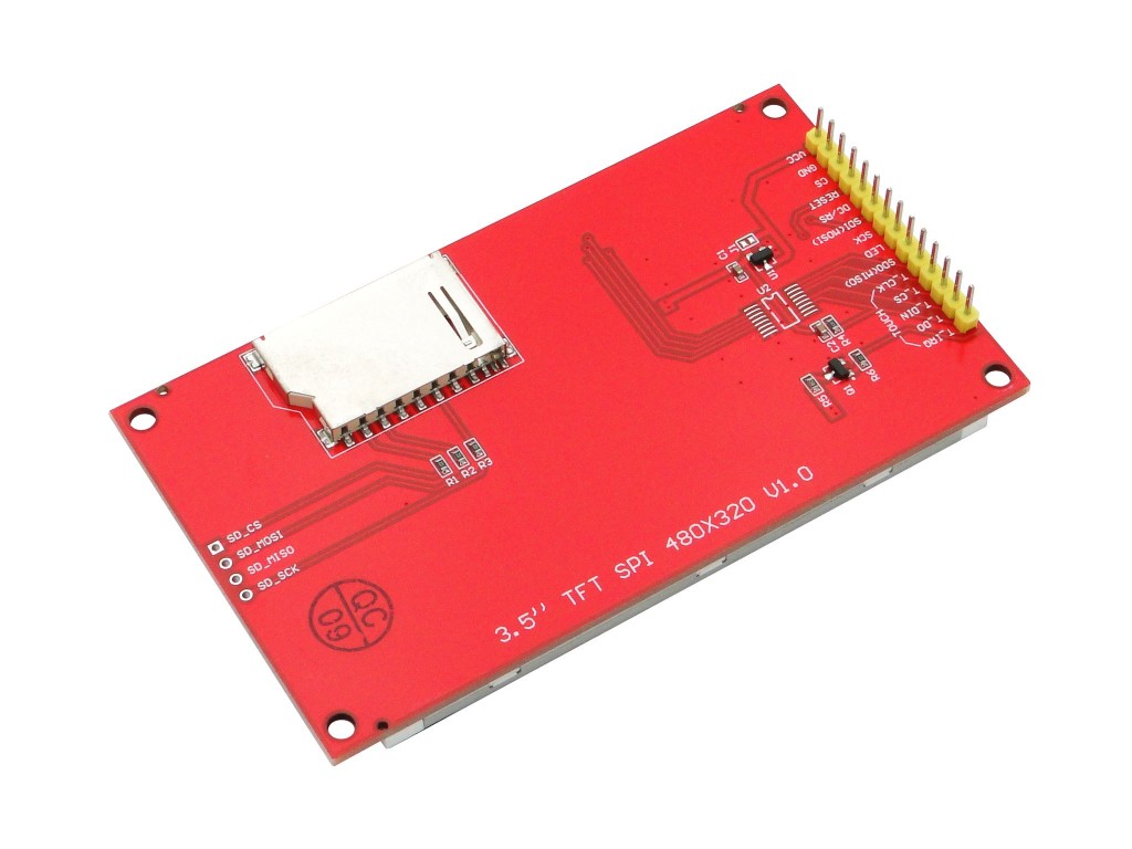 Дисплей TFT цветной, SPI, 480x320, 3.5