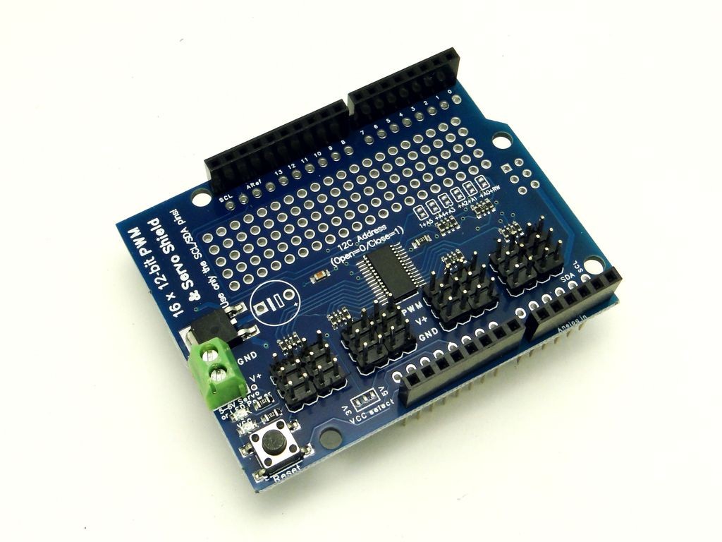 Драйвер серводвигателей для Arduino, 16 каналов, I2C