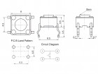 Кнопка тактовая 6x6, SMD