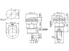 Панельная кнопка, D=12мм