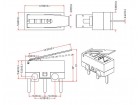 Микропереключатель с лапкой 12.8мм