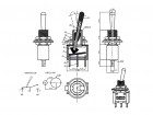 Тумблер двухпозиционный, MTS-102