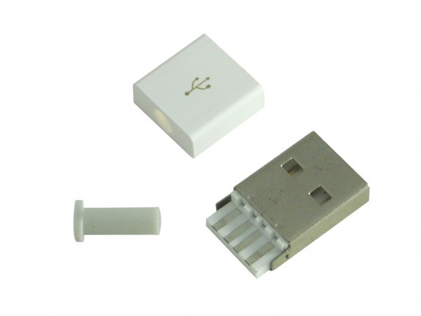 Разъем USB-A, вилка с корпусом, CH2