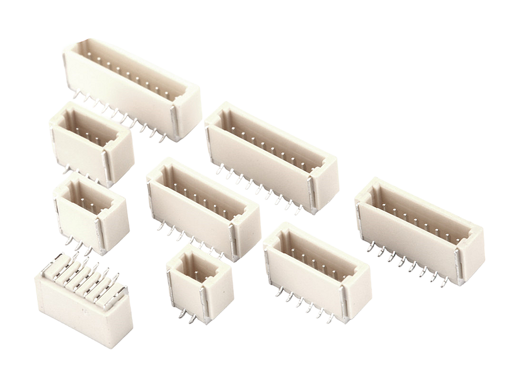 Гнездо SH1.0 четыре контакта, SMD вертикальное