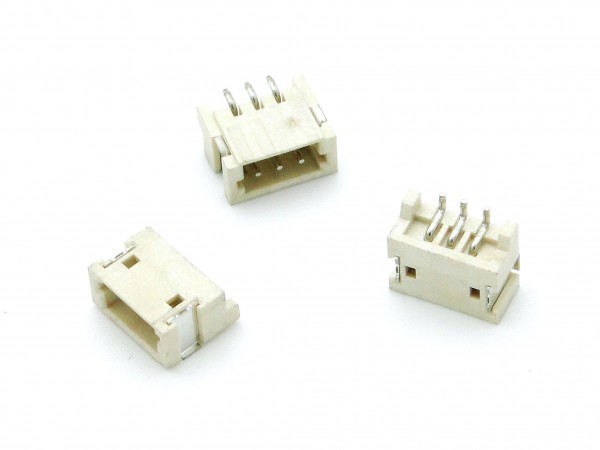 Гнездо ZH1.5 три контакта, SMD