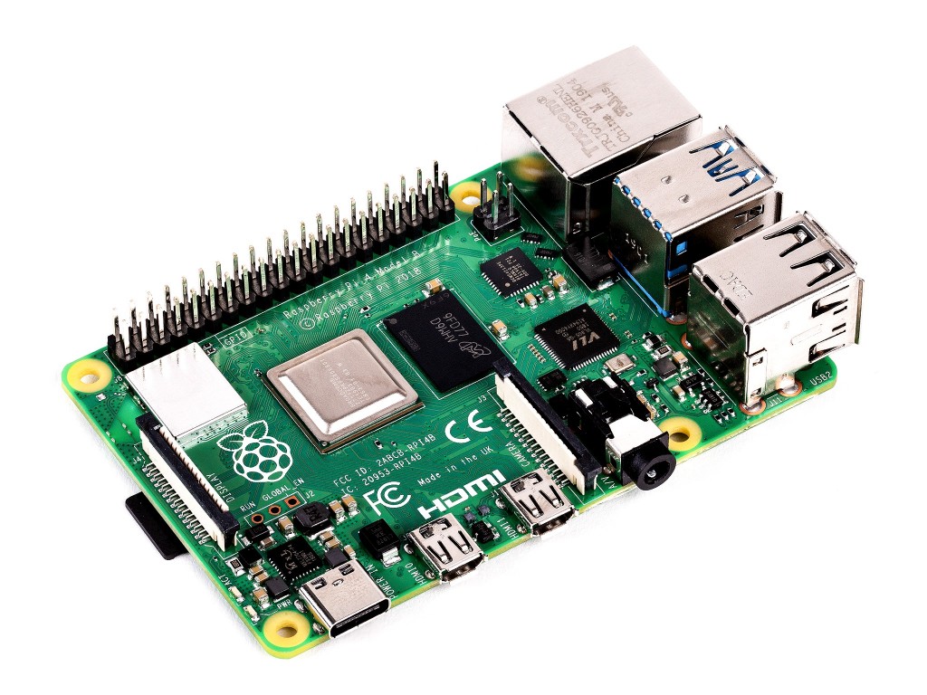 Микрокомпьютер Raspberry Pi 4 Model B (2 ГБ памяти)