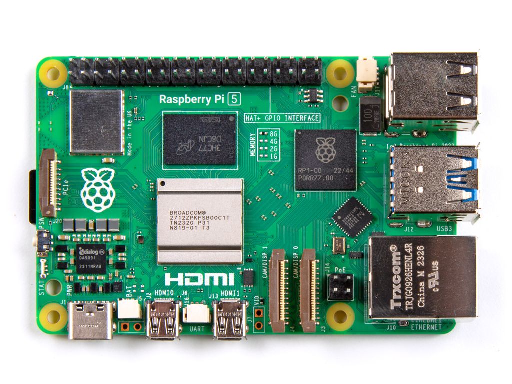 Микрокомпьютер Raspberry Pi 5 (4ГБ ОЗУ)