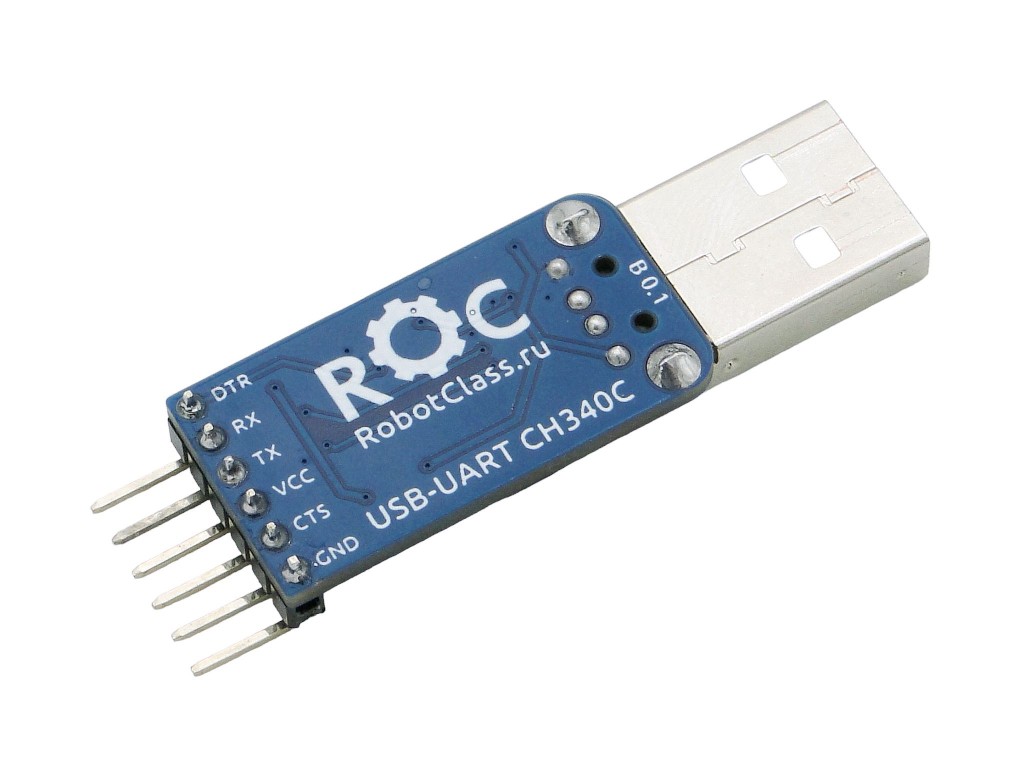 Преобразователь USB-UART, CH340C, RobotClass